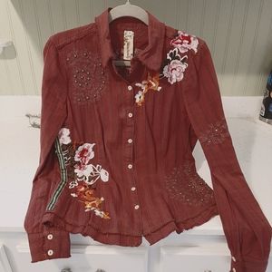 Johnny Was Workshop button up